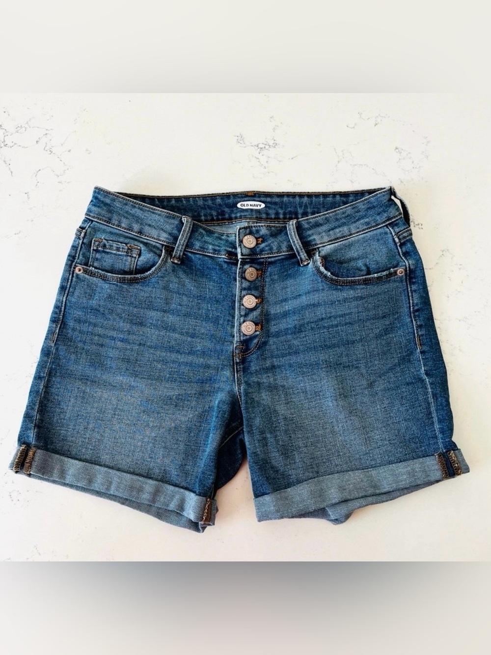 Old Navy Button Fly Denim Shorts Size 4